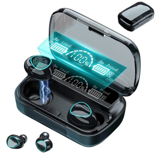 Bluetooth наушники вкладыши с кейсом Беспроводные вакуумные M10 MDR