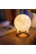 Ночник Луна 13 см 3D Magic Moon Light Touch Control Белый настольний сенсорный светильник