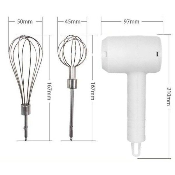 Портативный электрический беспроводной миксер на аккумуляторе USB Венчик для взбивания
