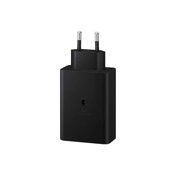 Блок зарядки на три порта USB-C и USB-A Power Adapter Trio Black / Быстрое зарядное устройство 65W