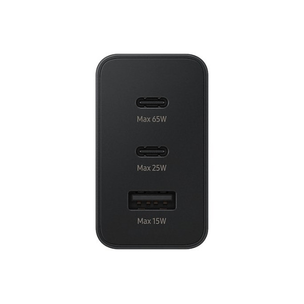 Блок зарядки на три порта USB-C и USB-A Power Adapter Trio Black / Быстрое зарядное устройство 65W