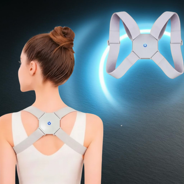 Универсальный корректор осанки с вибрацией SENSOR CORRECTOR Смарт корсет для спины с регулируемым размером