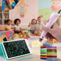 Детский набор 3D ручка Pen 6+ планшет для рисования 3D PEN Творческий набор 3D ручка Pen 6+