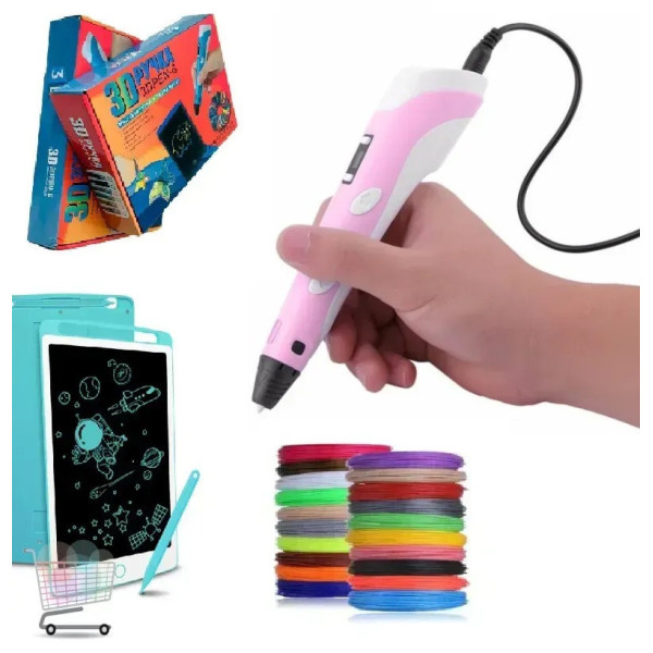 Детский набор 3D ручка Pen 6+ планшет для рисования 3D PEN Творческий набор 3D ручка Pen 6+