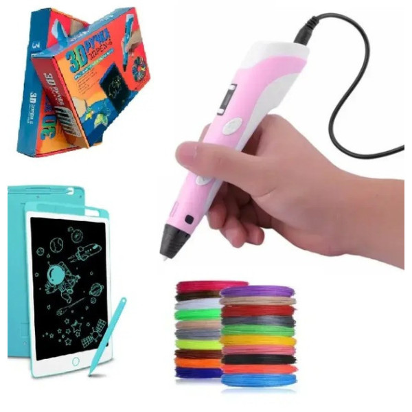 Детский набор 3D ручка Pen 6+ планшет для рисования 3D PEN Творческий набор 3D ручка Pen 6+