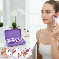 Набор мезороллеров с титановыми микроиглами от растяжек, акне и шрамов Derma Roller Set 5в1