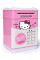 Игрушечный детский сейф копилка Hello Kitty с кодовым замком розовый