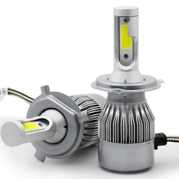 Комплект LED-лампы H4 LED Headlight H4 6500K 5500Lm с охлаждением на чипах CSP набор