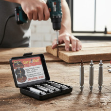 Набор экстракторов для извлечения сломанных саморезов и болтов Easy Out Tool набор 4 шт