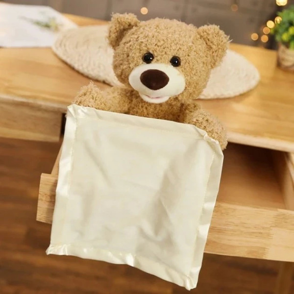 Интерактивный Говорящий мишка Пикабу Peekaboo Bear играющий с ребенком в прятки