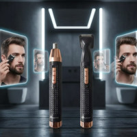 Универсальный мужской триммер Geemy GM-3108 для носа, ушей и бровей, 3 в 1