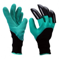 Садовые перчатки Garden Gloves с пластиковыми наконечниками для огорода и сада