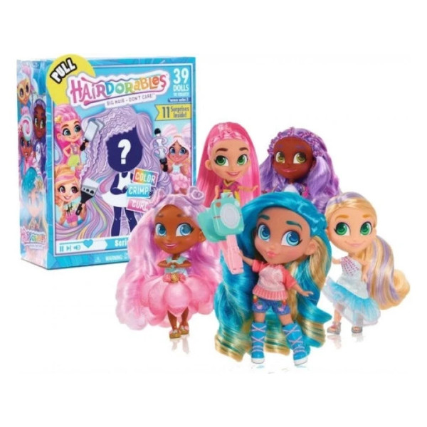 Девочка кукла в коробке игрушка Hairdorables Dolls с аксессуарами сюрприз загадка