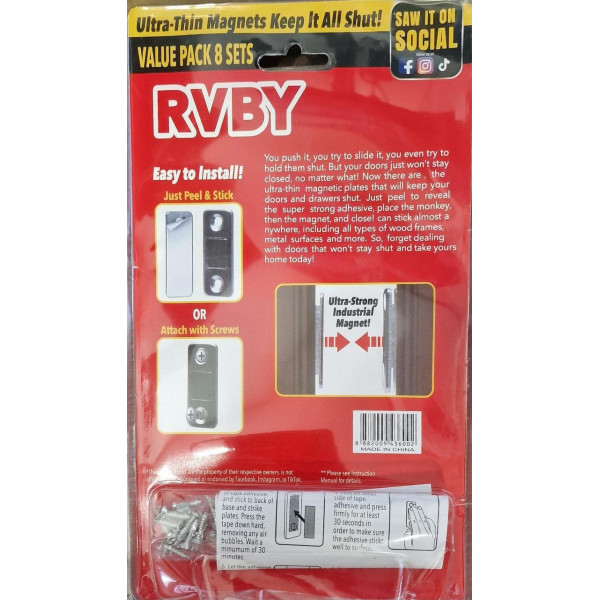 Универсальный комплект магнитов Value Pack 9436-2 / 8 штук магнитный дверной крепеж