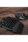 Комплект 198I G506 проводной игровая клавиатура для одной руки и мышь с подсветкой Black