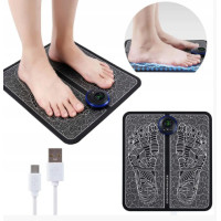 Массажный вибрационный коврик для ног EMS Foot Massager лечебный коврик для ног