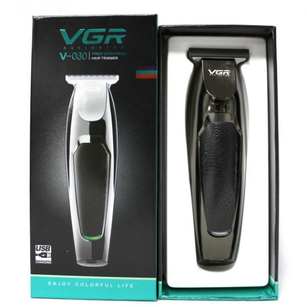Машинка триммер для стрижки волос и бороды VGR V-030, Professional, 5 насадок
