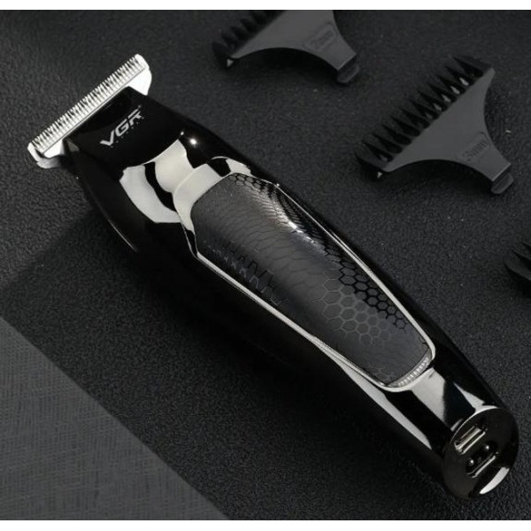 Машинка триммер для стрижки волос и бороды VGR V-030, Professional, 5 насадок