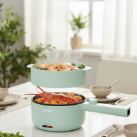 Кастрюля электрическая 1,5л 20см 600Вт Electric Cooking Pot 220Вт Green