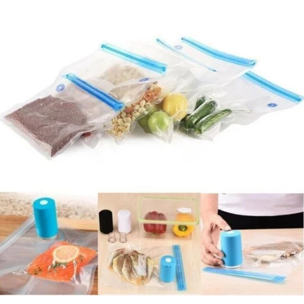 Вакуумные пакеты - упаковщик для еды Vacuum Sealer Always Fresh с 6-ю вакуумными пакетами