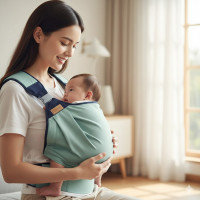 Дышащий рюкзак - переноска Слинг Baby Sling AND 182 для новорожденных