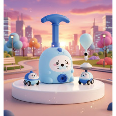 Игровой набор аэромобилей Balloon Inertia Car D8811 с шариками и стартером
