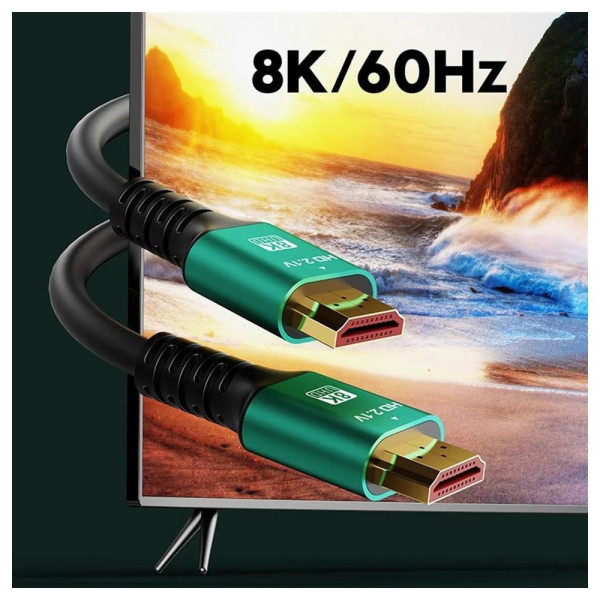 Кабель HDMI 2.1 HD2.1V 1.5 м для 4K/120 Гц и 8K/60 Гц, поддержка eARC
