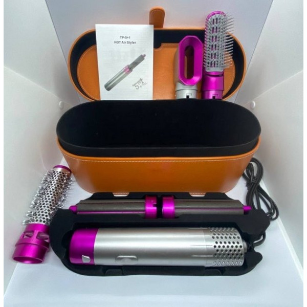 Мультистайлер 5 в 1 Hot Air Styler для разных типов волос с функциями придания объема + box