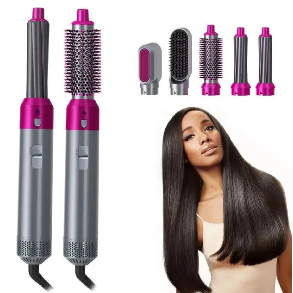 Мультистайлер 5 в 1 Hot Air Styler для разных типов волос с функциями придания объема + box