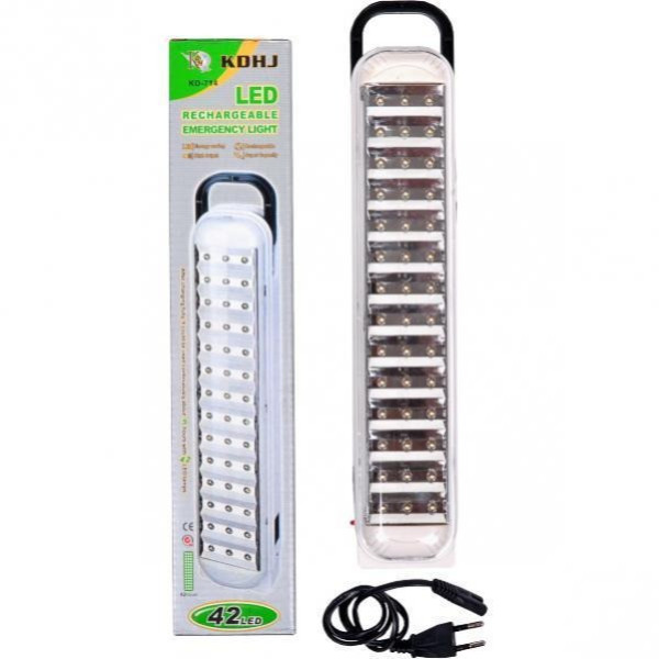 Аккумуляторная светодиодная переносная лампа-фонарь 42 LED KD-714
