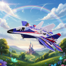 Игрушечный самолёт Foam-Plane пенопластовый аккумуляторный для детей от 6 лет S27