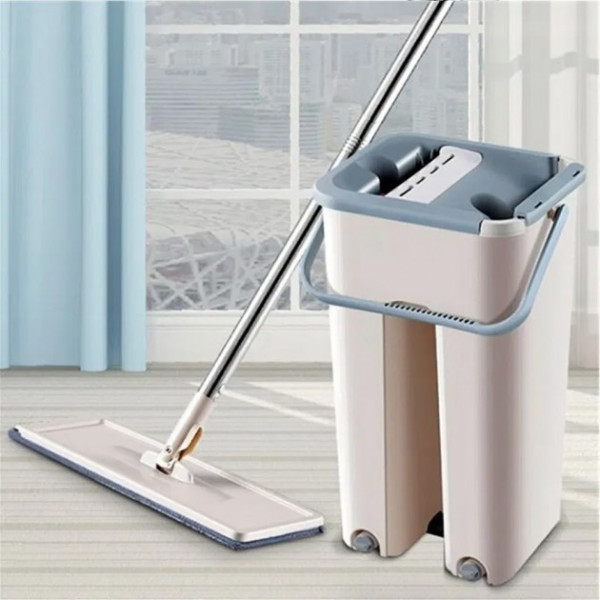 Швабра 2 в 1 Hand Free Cleaning Mop ведро и швабра с автоотжимом 6л