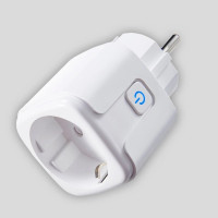 Умная розетка Tuya WiFi Head 16А со счетчиком электроэнергии 3300W с подключением к телефону