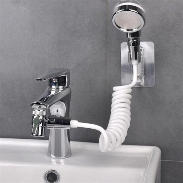 Душевая система с насадкой на кран в умывальник с турмалином Modified Faucet With External Shower