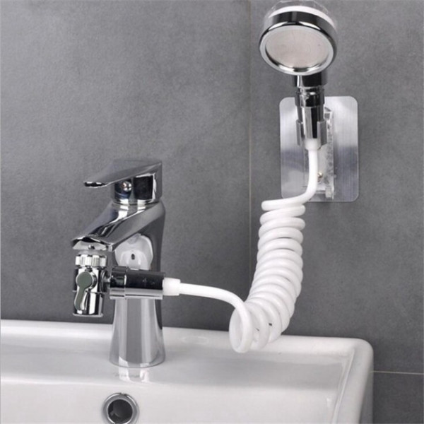 Душевая система с насадкой на кран в умывальник с турмалином Modified Faucet With External Shower