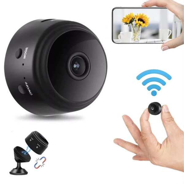 Беспроводная  IP камера A9 с WiFi и датчиком движения FullHD ночное видение, аккумуляторная USB камера