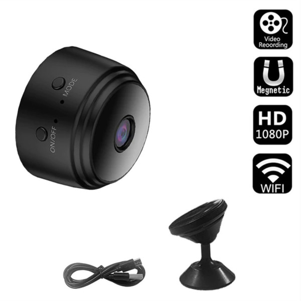 Беспроводная  IP камера A9 с WiFi и датчиком движения FullHD ночное видение, аккумуляторная USB камера