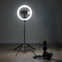 Кольцевая LED лампа 33см 25W с держателем для телефона и Штатив 135см набор блогера кольцевой свет Ring Light