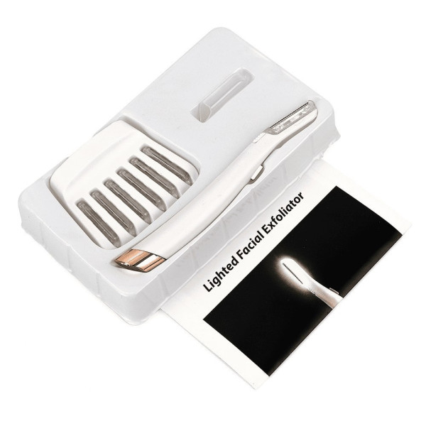 Женский триммер для лица Flawless Dermaplane Glo светодиодная женская бритва с LED подсветкой