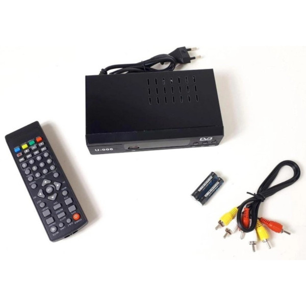 Цифровой тюнер для ТВ DVB-T2 UNIQUE / ТВ ресивер, приставка Т2 С IPTV U006