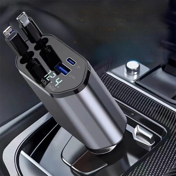 Автомобильное зарядное устройство Hugeel HG-CC11 66 Вт QC 3.0 PD кабель Type-C Lightning