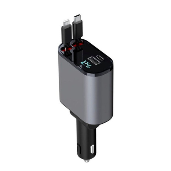 Автомобильное зарядное устройство Hugeel HG-CC11 66 Вт QC 3.0 PD кабель Type-C Lightning