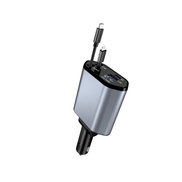 Автомобильное зарядное устройство Hugeel HG-CC11 66 Вт QC 3.0 PD кабель Type-C Lightning