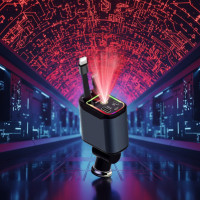 Зарядное устройство для авто с проектором звездного неба USB Type-C Lightning 66 Вт QC 3.0