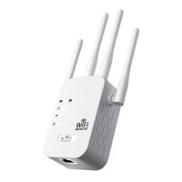 Усилитель Wi-Fi сигнала 2.4 ГГц 300 Мбит/с 4 антенны режимы AP WPS LAN