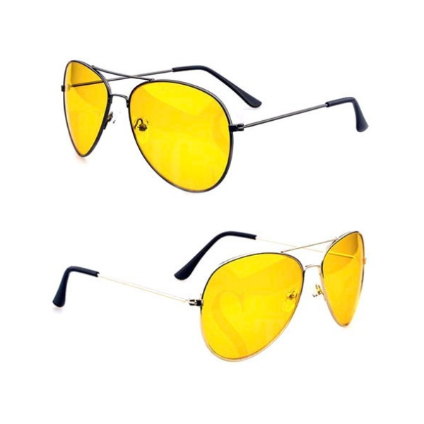 Желтые очки для водителей ночного виденья Night View Glasses / Антибликовые очки для водителей