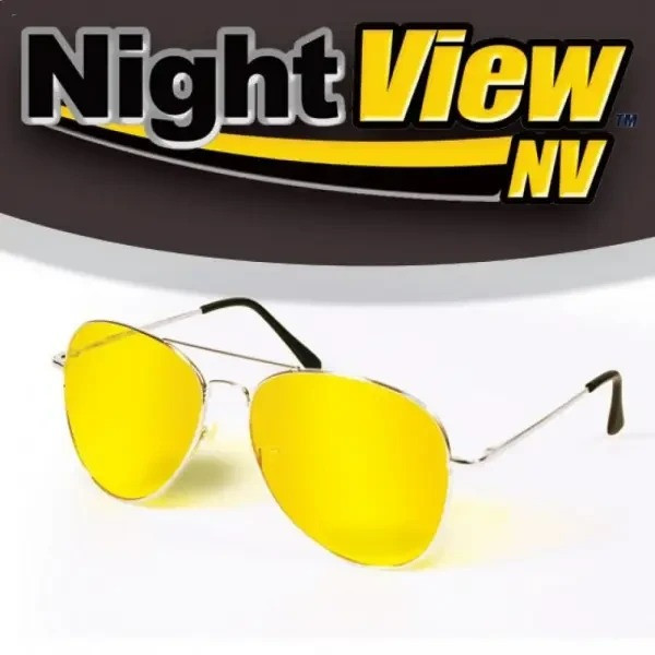 Желтые очки для водителей ночного виденья Night View Glasses / Антибликовые очки для водителей
