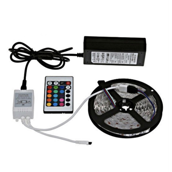 Светодиодная лента SMD 5050-RGB для подсветки телевизора 2м Разноцветная, Неоновая LED подсветка