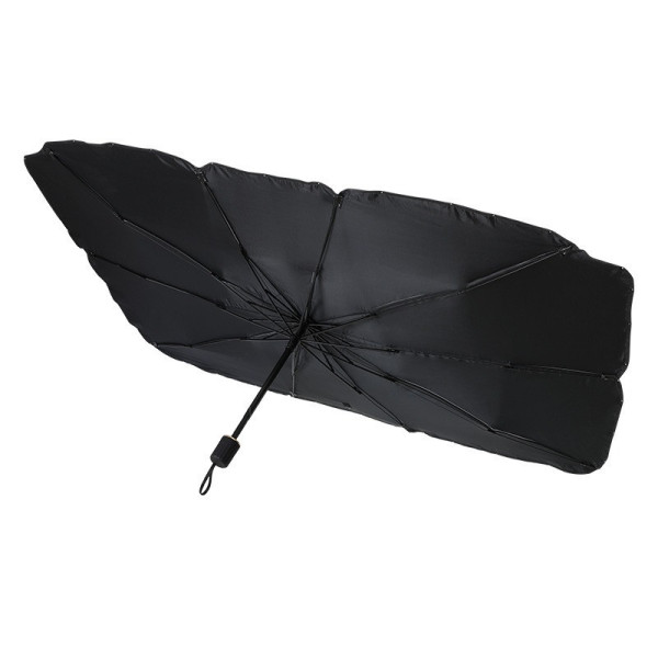 Автозонт солнцезащитный складной Car Umbrella 140×78 см для лобового стекла черный