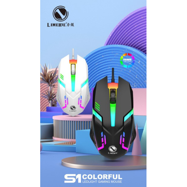 Проводная игровая мышь X3 с LED-подсветкой, USB подключение, 1200 DPI, черная